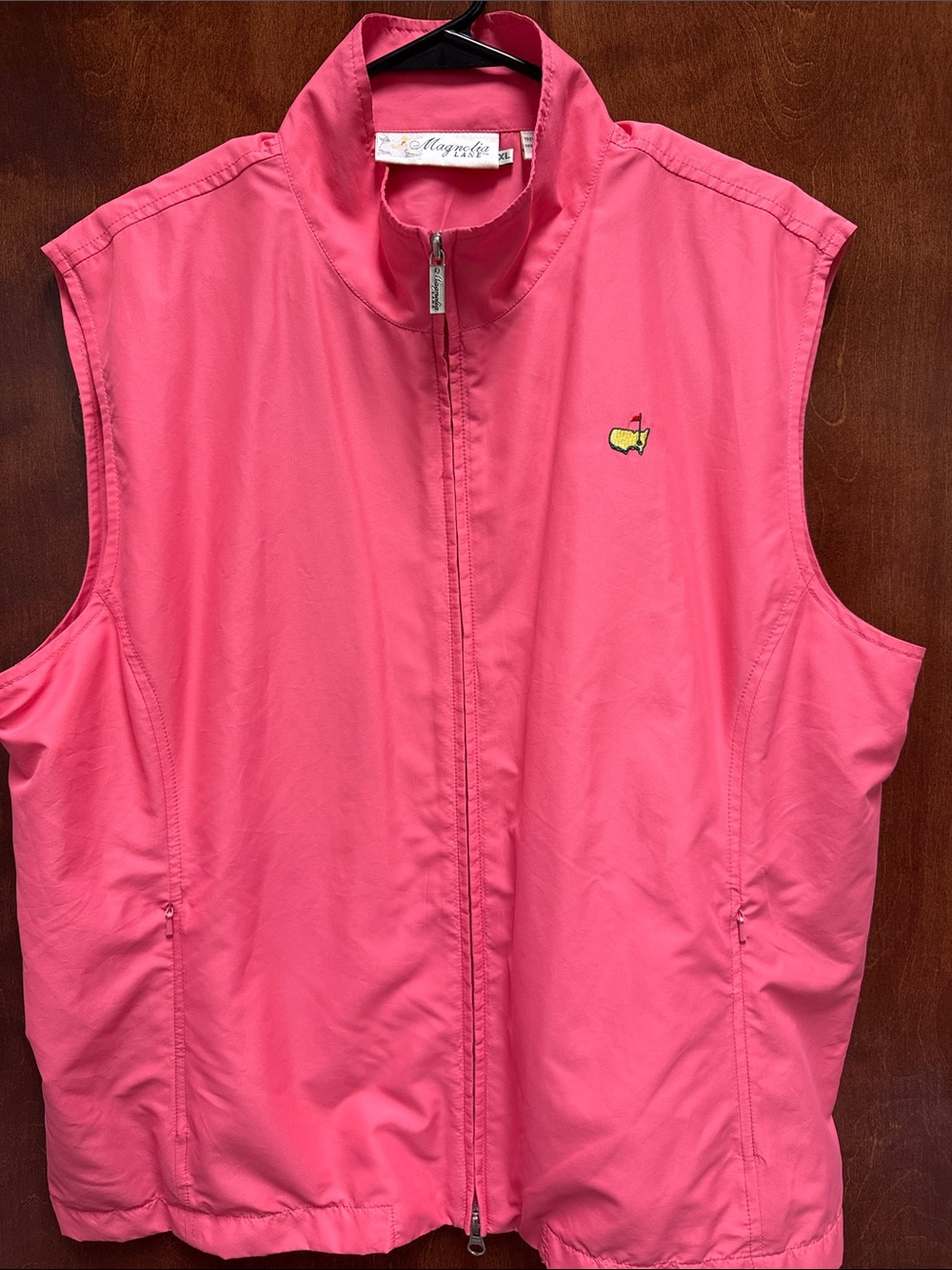 Vintage Masters Augusta National Golf Vest Magnolia Lane - Coral/Pink - size XL